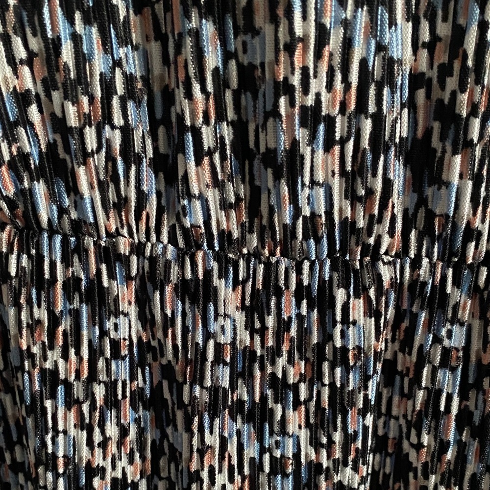 NY Collection Navy & White Printed Midi Dress - Picture 4 of 7